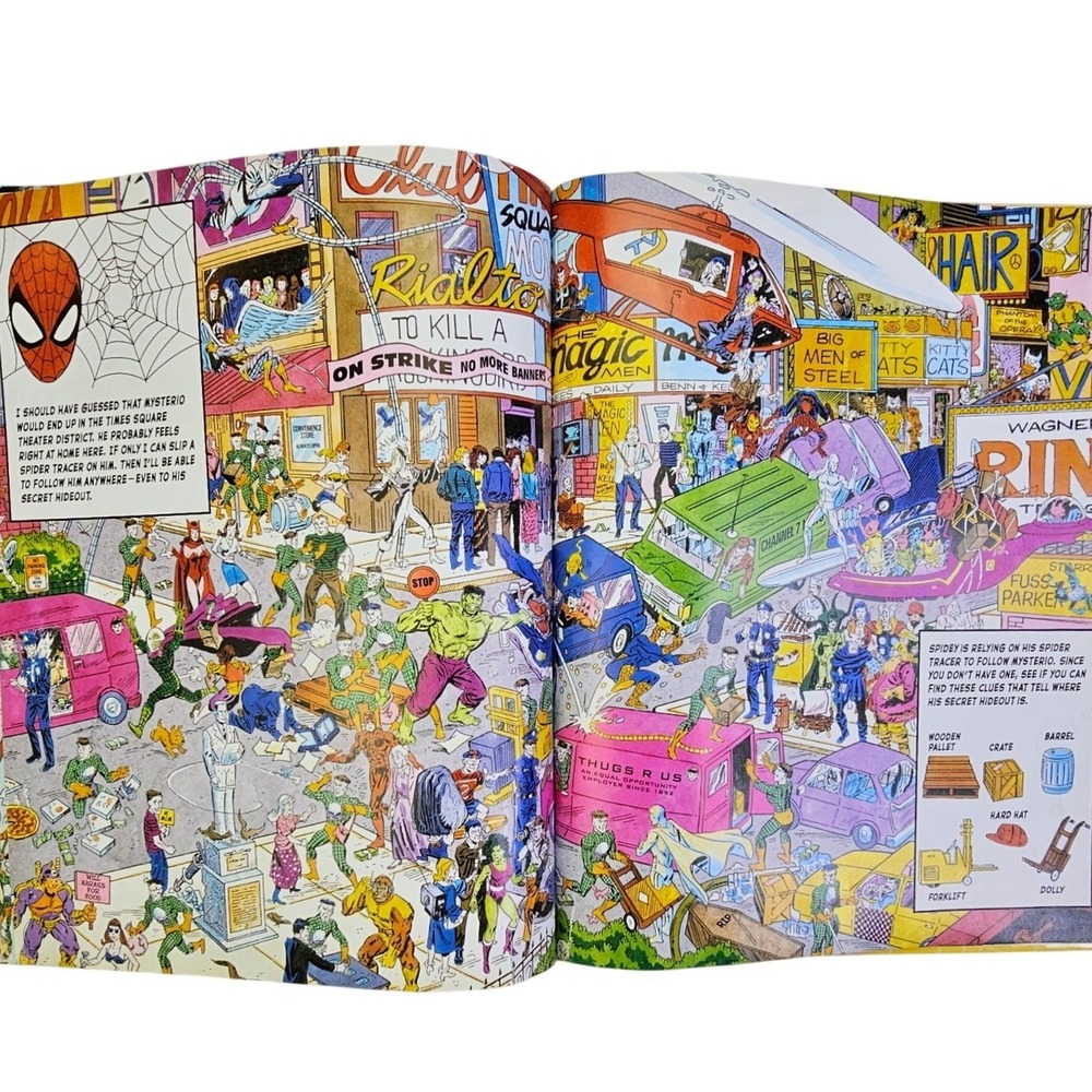Marvel Look and Find The Amazing Spider-Man Hardcover Kids Activity Book 2006 - Picture 4 of 7